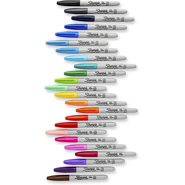 Fiberpennset Sharpie - 80\\\'s Glam Permanent Markers - 24-pack osoretade färger Fiberpennset Sharpie - 80\\\'s Glam Permanent Markers - 24-pack osoretade färger