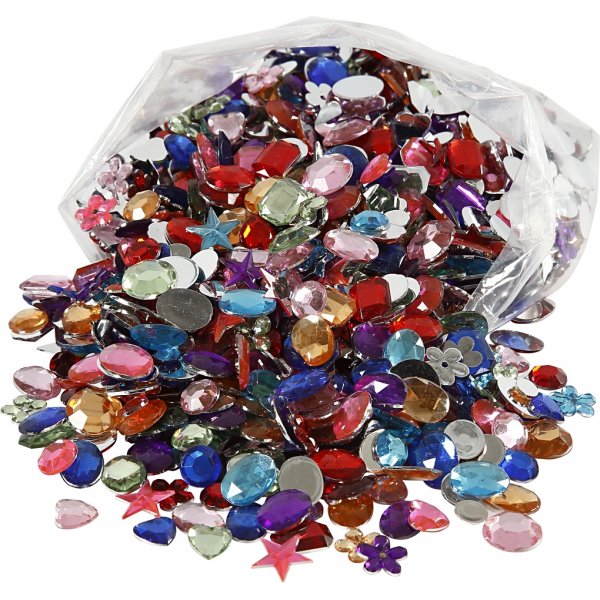 Rhinestones - 5-15 mm - 1600 st Rhinestones - 5-15 mm - 1600 st