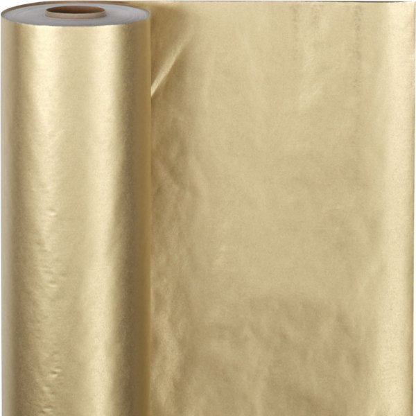 Presentpapper - guld - 100 m Presentpapper - guld - 100 m