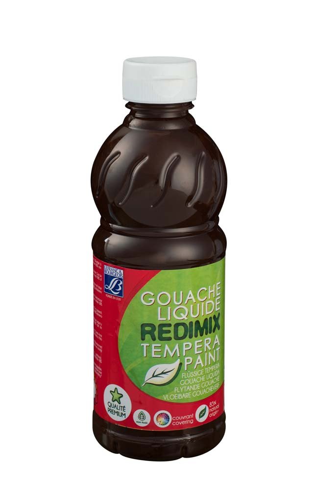 Skolefarve L&B Redimix 500 ml - Brændt Umbra - Gouache, Kunstnerfarver