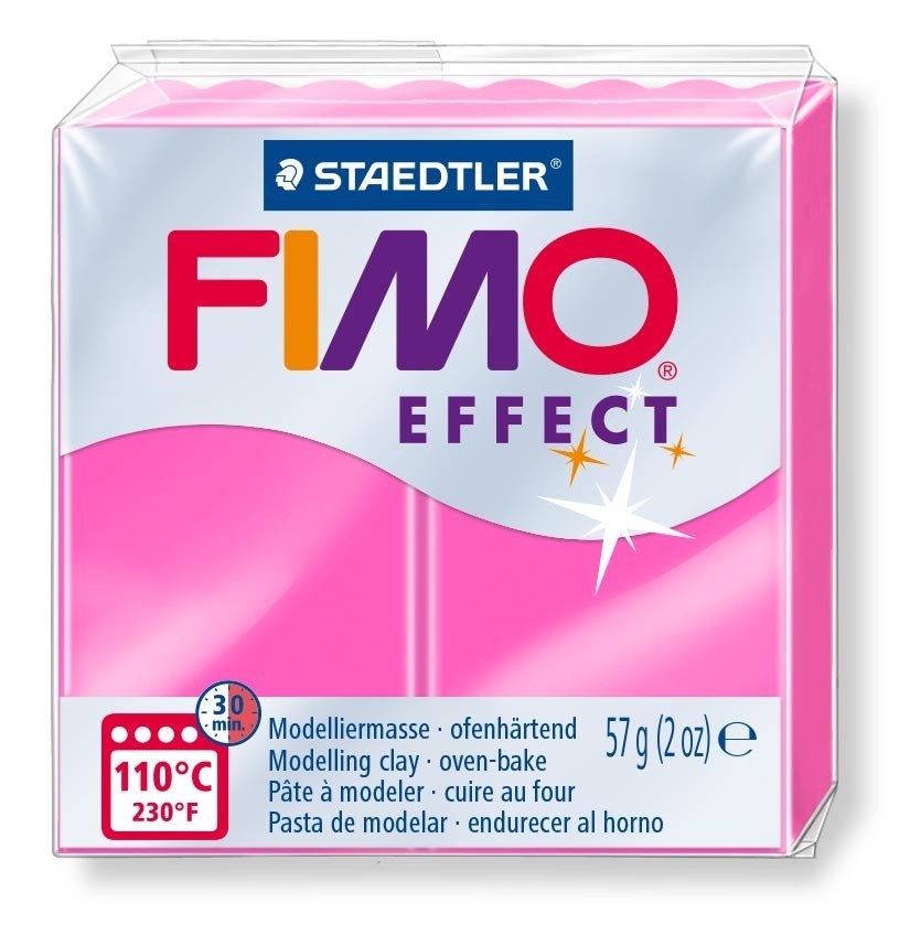 Modellervoks Fimo Effekt 57 g - Neonlyserød - Fimolera, Modellere, Hobbyartikler til børn, Hobbymateriale, Håndværk