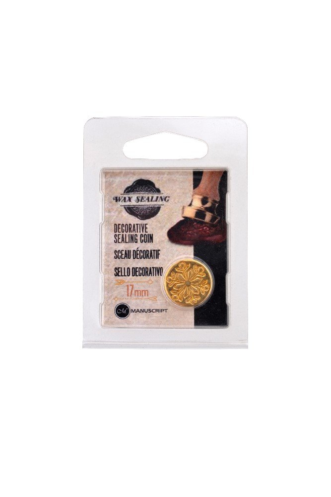Mønter til seglstempler Snowflake - 17 mm - Segl stempel, Stempler, Scrapbooking, Håndværk
