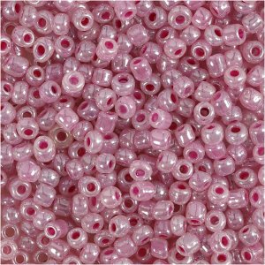 Rocaillep�rlor 3 mm Rosa 25 g