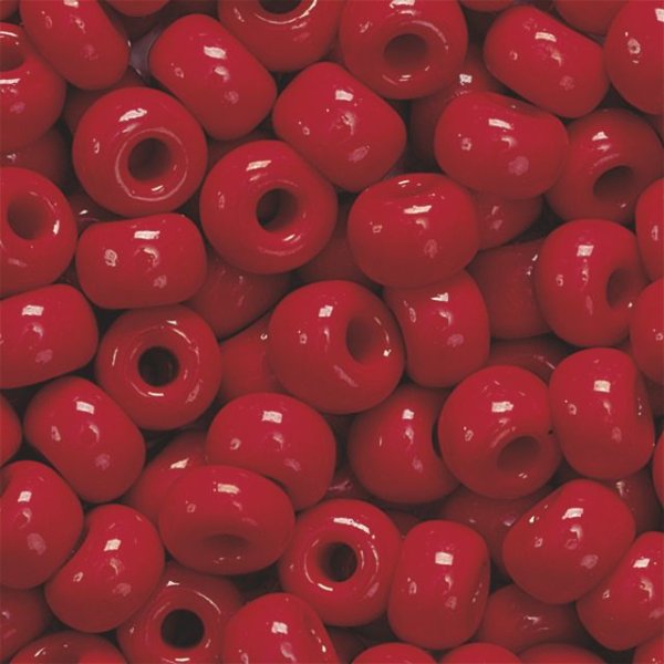 Rocaillesp�rlor 5 mm 35 g, karminr�d