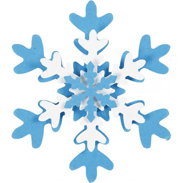 Lager-på-lager stansar - Snöflinga - 3 st Lager-på-lager stansar - Snöflinga - 3 st