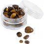 Kristallp�rlor tiger�ga brun 7-12 mm - 63 st.