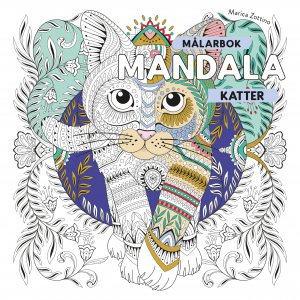 Fargeleggingsbokmandala: katter
