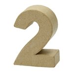 Djupa Tal i pap 5x3,4x2 cm - 2 - Kartonfigurer, Bogstaver og tal, Papirartikler, Dekorationsrammer, Hobbymateriale, Håndværk