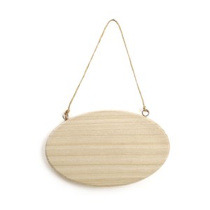 Dörrskylt med tunn snodd 14,5 x 9 cm - dekorerbar Dörrskylt med tunn snodd 14,5 x 9 cm - dekorerbar