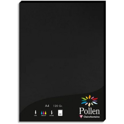 Pollen Brevpapir A4 - 50 stk - Sort