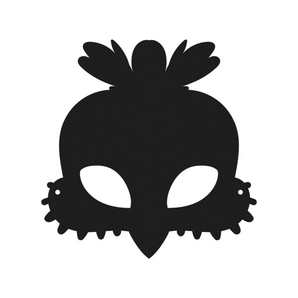 Set med 3 klottermasker - fåglar Set med 3 klottermasker - fåglar