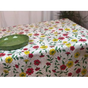 Vaxduk slingrande sommarblommor 140 cm