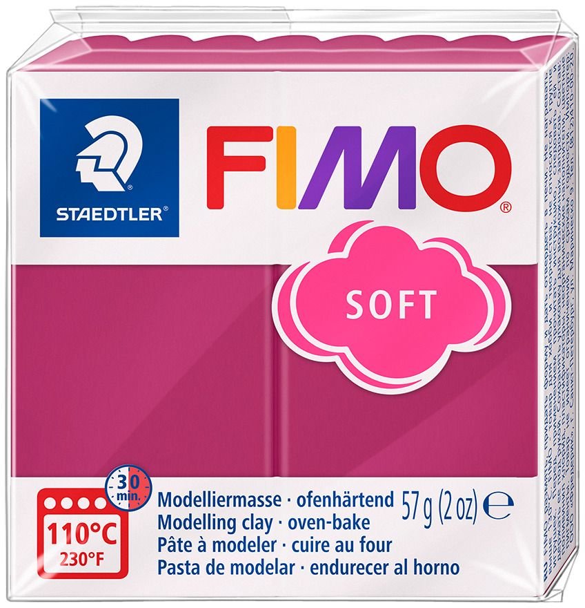 Modeling Fimo Soft 57g - Skogsbær - Fimoleire, Modelleire, Håndverk for barn, Hobbymateriale, Håndverk