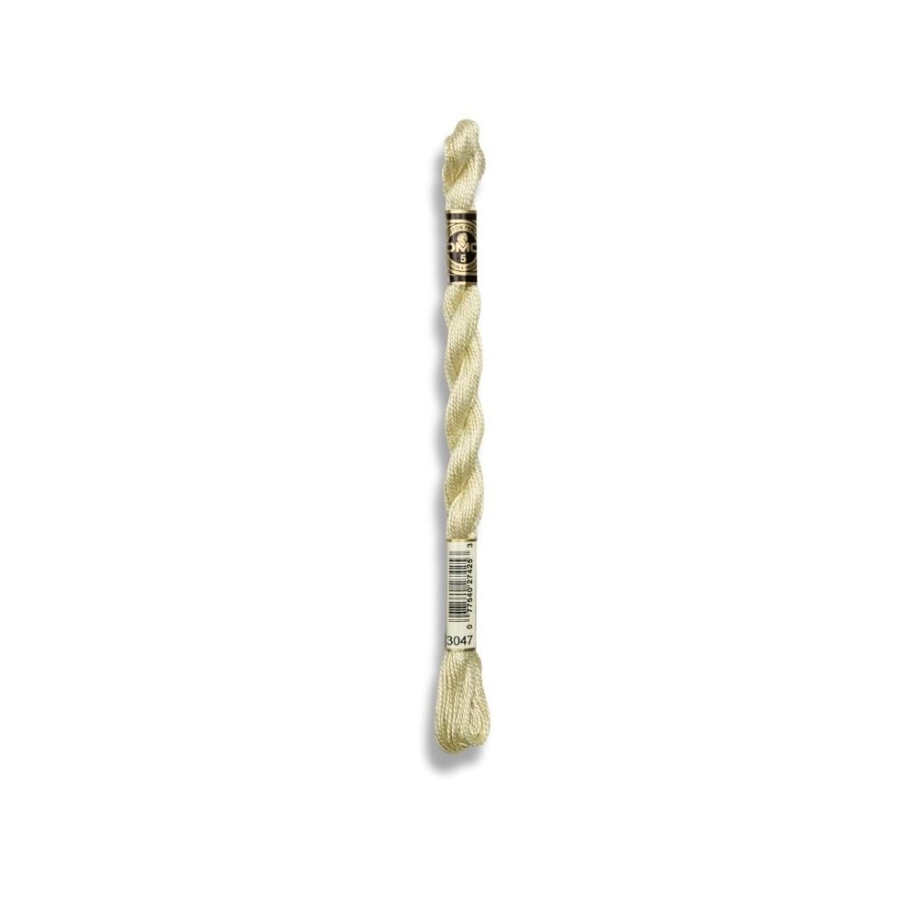 DMC Pearl Cotton Art. 115/5, 3047 Light Yellow Beige - Broderigarn, Garn, Sticka & virka
