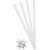 Stjernestrips - hvit - 4,5 cm - 100 strimler