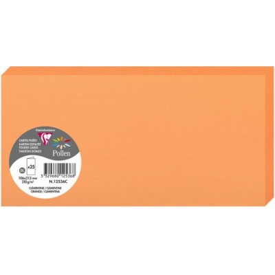 Pollen Dobbeltkort 106x213 - 25-pakning - Oransje