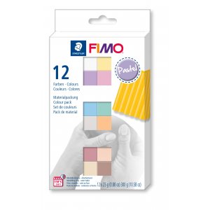 Modellera Fimo Soft Set 12x1/2 - Pastell