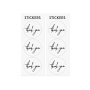 Godisp�sar i kraftpapper med Thank you-stickers 8 x 18 x 6 cm - 6-pack