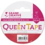 Queen tejp rosa 48 mm x 8 m Queen tejp rosa 48 mm x 8 m