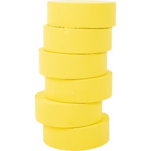 Fargepucker 55-57 mm - lys gul - 6 stk