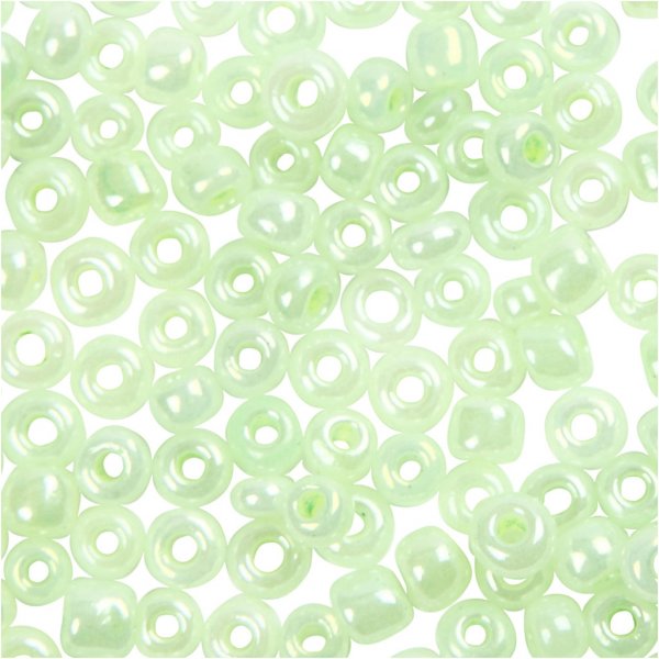 Rocaillepärlor - softgrön - 25 g Rocaillepärlor - softgrön - 25 g