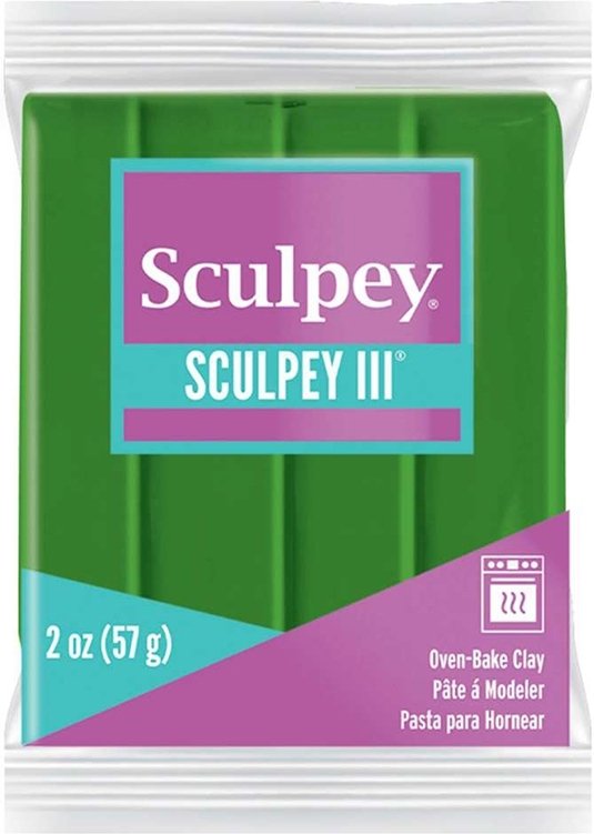 Clay Sculpey III 57g - Bladgrøn 322 - Ovnhærdende ler, Modellere, Hobbyartikler til børn, Hobbymateriale, Håndværk