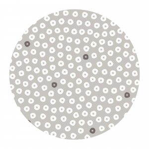 Voksduk ferdig Dotti earl grey rund 160 cm