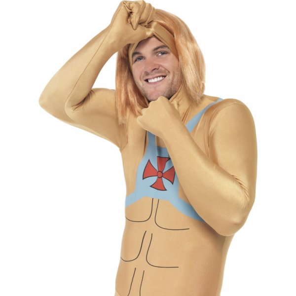 Second skin-dräkt, He-Man maskeraddräkt - Large Second skin-dräkt, He-Man maskeraddräkt - Large
