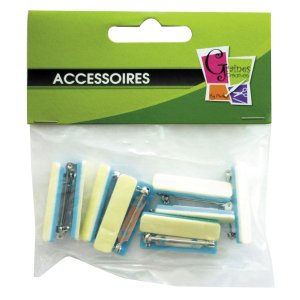 Självhäftande nålbrocher 30 mm, 10-pack Självhäftande nålbrocher 30 mm, 10-pack