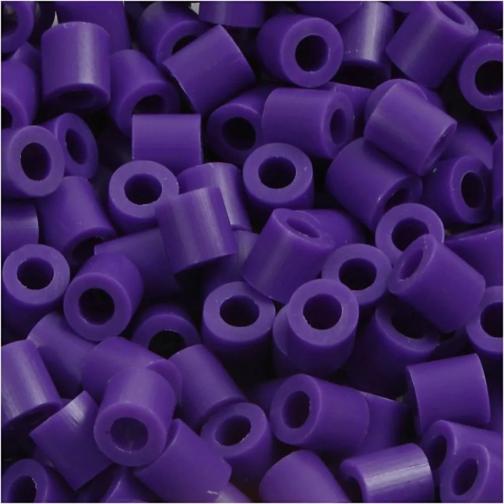 NABBI Tube perler - Mørk lilla (32234) - 1100 stk - Rørperler, Perler & perleplader, Håndværk