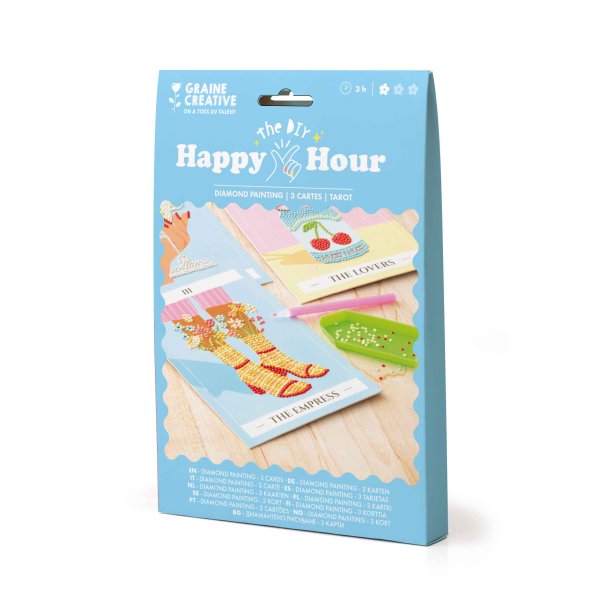 Diamond painting Happy Hour - Tarot, 3 kort