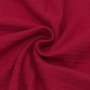 Bomullsmuslin Double Gauze – 130 cm - Mörkröd