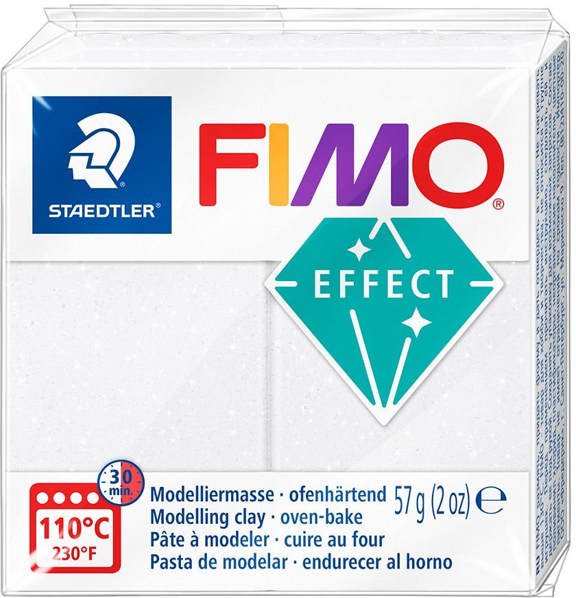 Modeling Fimo Effect 57g - Galaxy White - Fimoleire, Modelleire, Håndverk for barn, Hobbymateriale, Håndverk