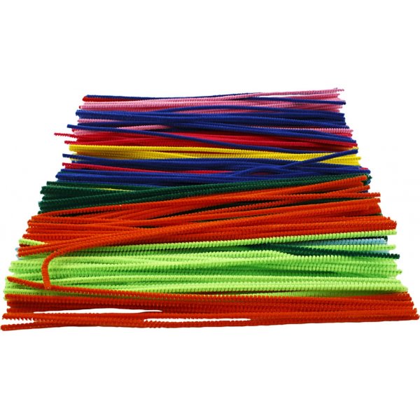 Piprensare - Ø4 mm - mixade färger - 300 st Piprensare - Ø4 mm - mixade färger - 300 st