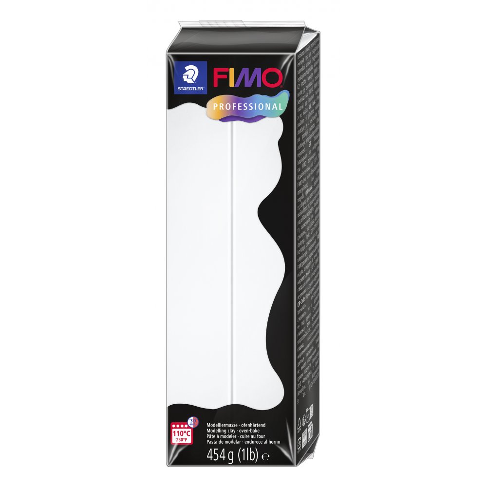 Modellervoks Fimo Professional 454 g - Hvid - Fimolera, Modellere, Hobbyartikler til børn, Hobbymateriale, Håndværk