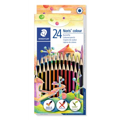 Fargeblyanter Noris - 24 blyanter i forskjellige farger