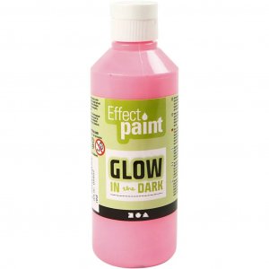 Fluorescerende Maling 250 ml - Rosa Fluorescerende Maling 250 ml - Rosa