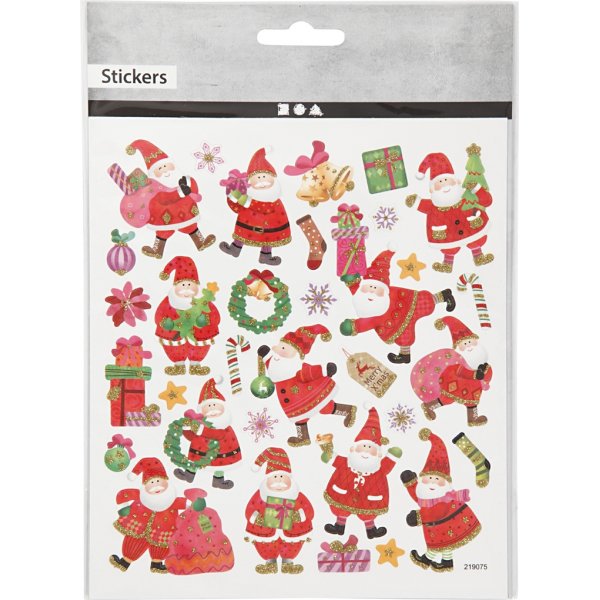 Klistermärken - glad jultomte Klistermärken - glad jultomte