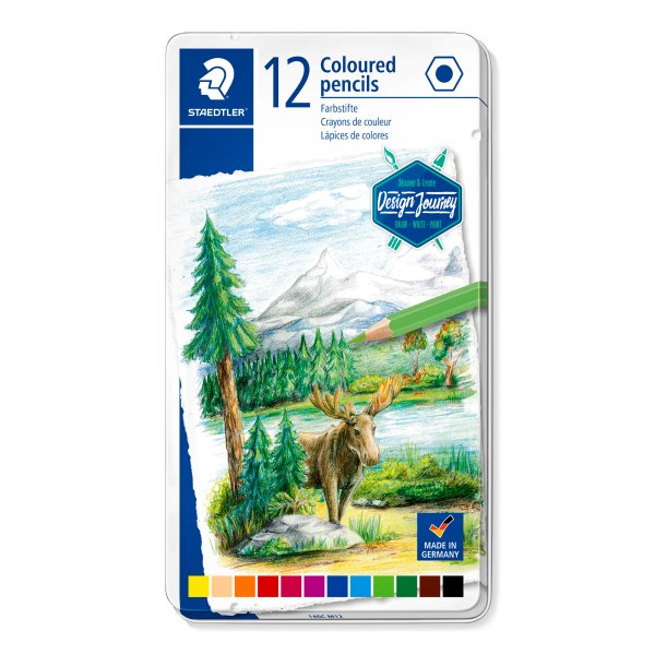 F�rgpennor Staedtler 146C 12 st Sorterade - Metalletui