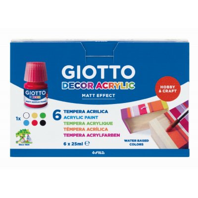Akrylfrg Giotto Decor - 6x25 ml