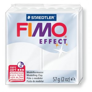 Modellera Fimo Effekt 57g - Vit translucens
