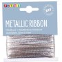 Metallicband 3 mm silver