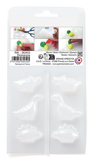 Patagom-form med tre dinosauriefigurer Patagom-form med tre dinosauriefigurer