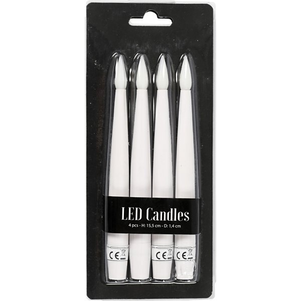 LED julgransljus av plast - 4 st LED julgransljus av plast - 4 st