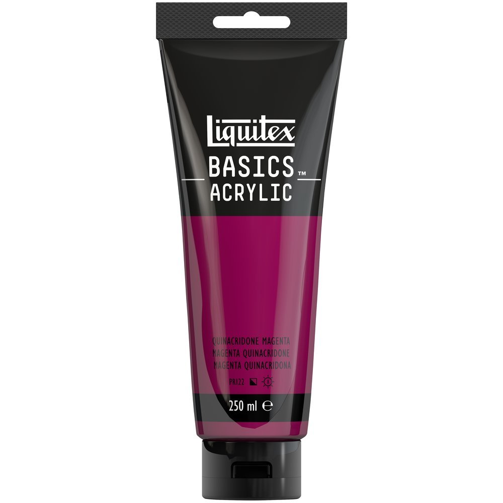 Akrylfärg - Liquitex Basics - 250ml - Acra Magenta (Acra Violet) - Akrylfärger, Konstnärsfärger
