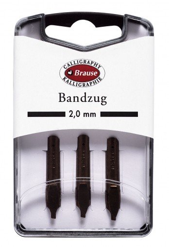 Bandzug 2.0 mm, 3 st/ask - Kalligrafistift, Kalligrafi, Pennor, kritor & tusch