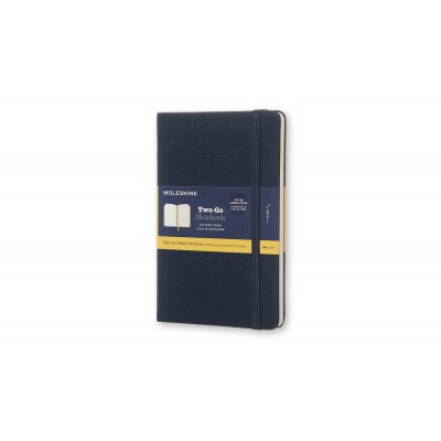 Notebook Two-Go Medium Lined/Blank - Lapis Blue