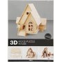 3D Konstruktionsfigur - Hus med ramp