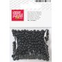 Bohemiska rocaillep�rlor 5 mm, 35 g, svart