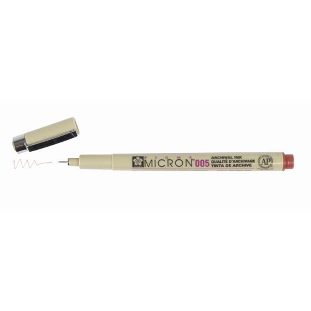 Pigma Micron 0,2 mm - Brown - Fineliners, Penne, Penne, kridt & tusch